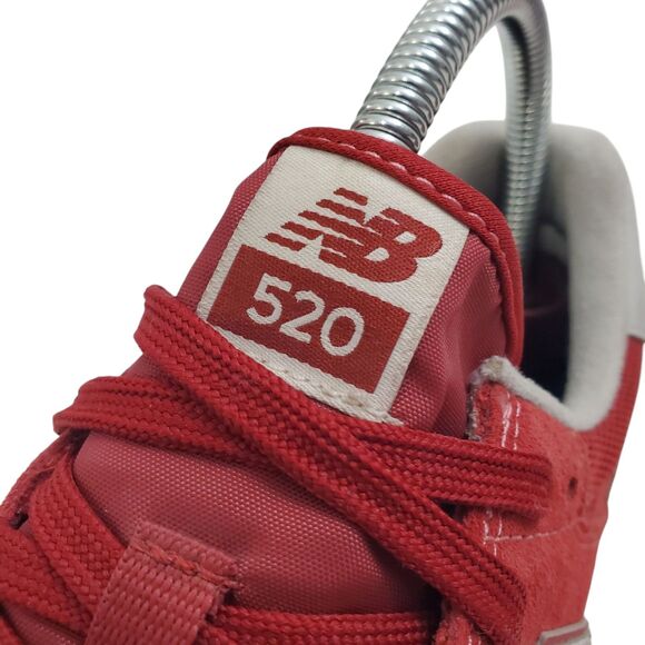 NEW BALANCE 520 Shoes Mens Size 6 Red Gray Suede Mesh Running Sneaker KL520RWY - Picture 8 of 12